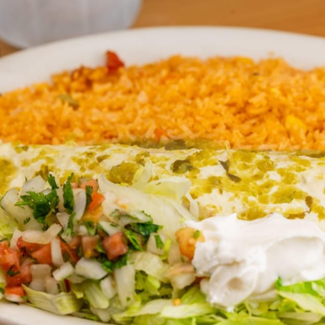 Carnitas Green Burrito.