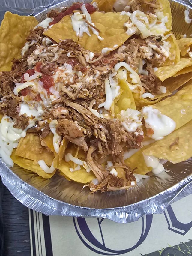 Nachos Fajita with Chicken.