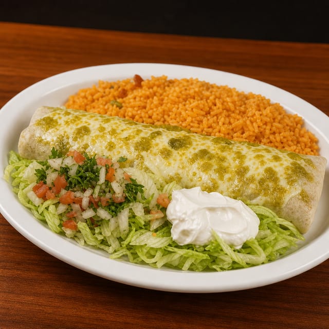 Chicken Green Burrito.