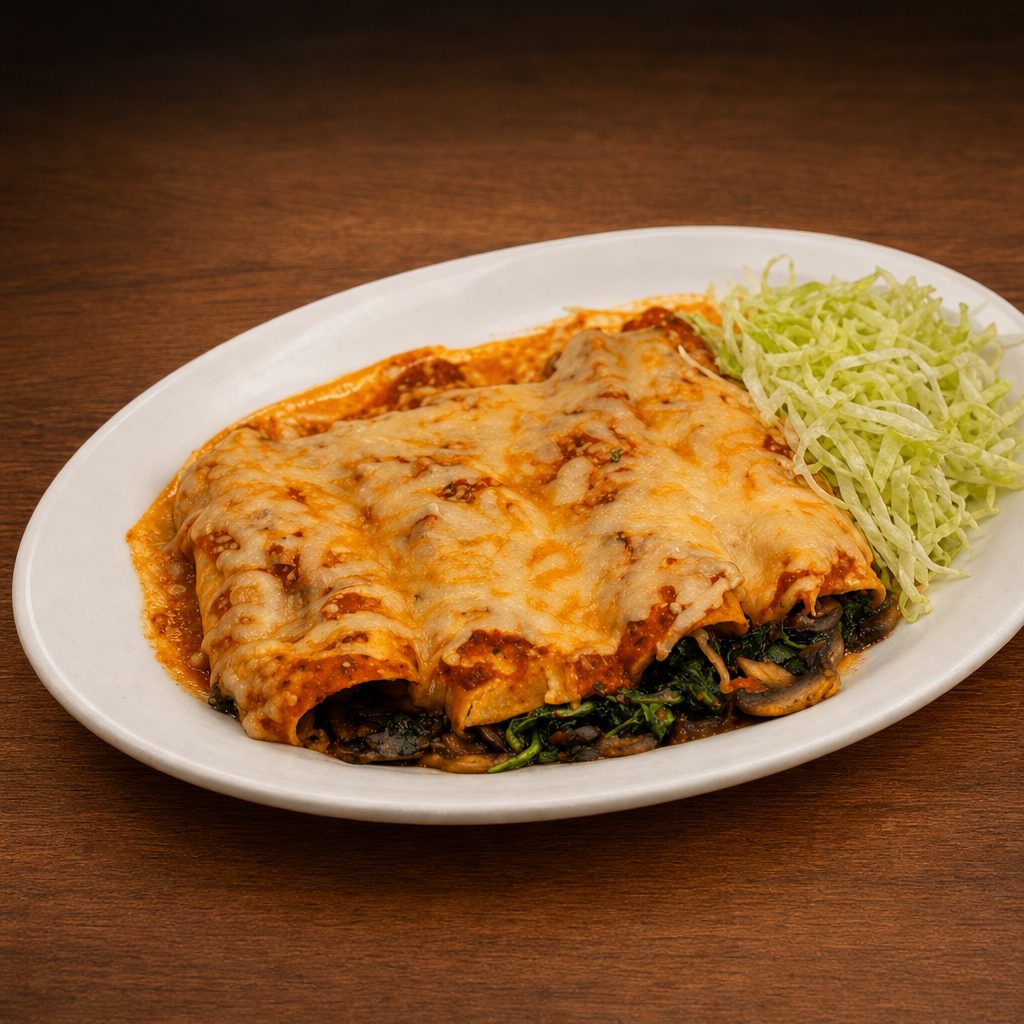 Spinach Enchiladas.