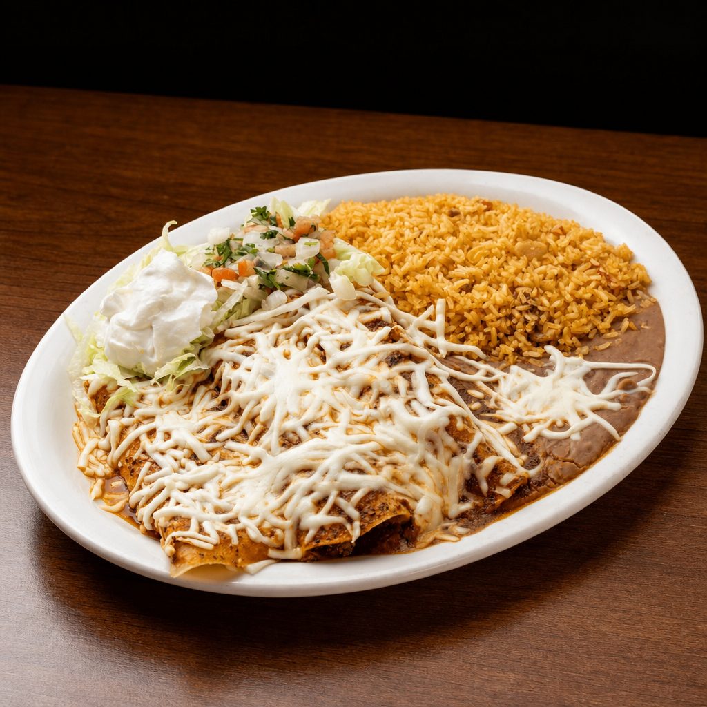Enchilada Deluxe Lunch.