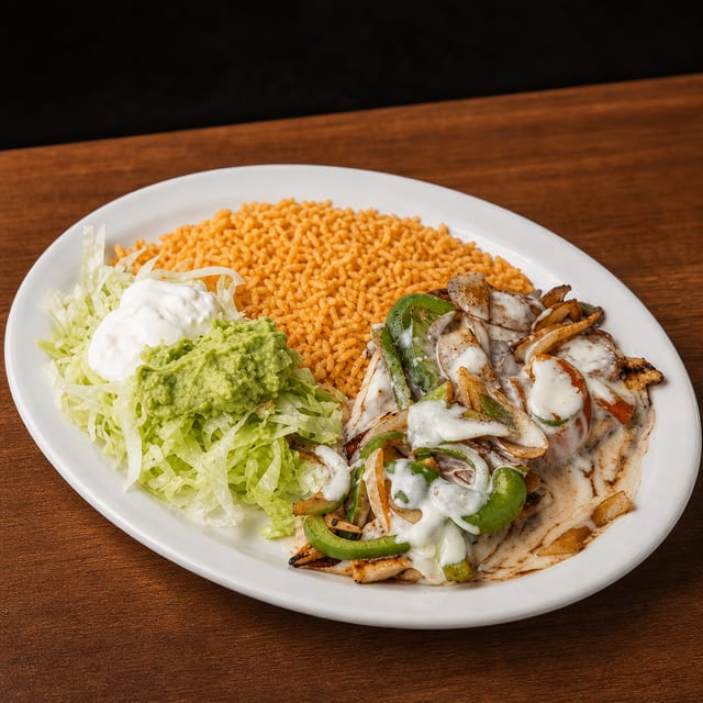 Chicken Fajitas Lunch.