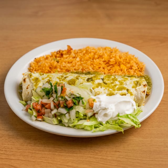 Carnitas Green Burrito.