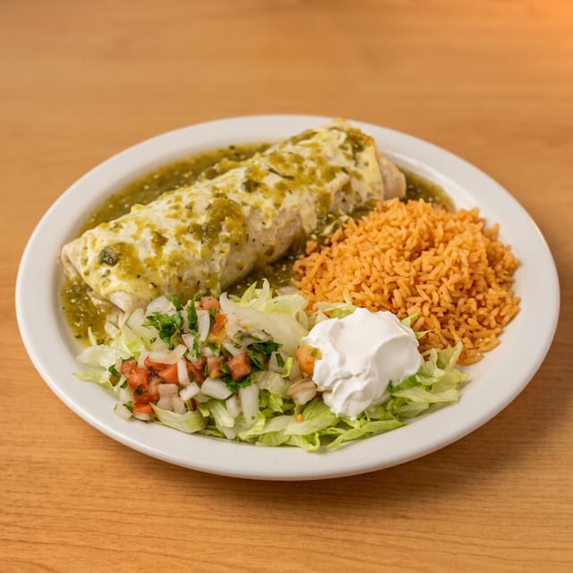 Chicken Green Burrito.