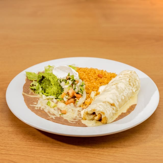 Beef Chimichangas Lunch.