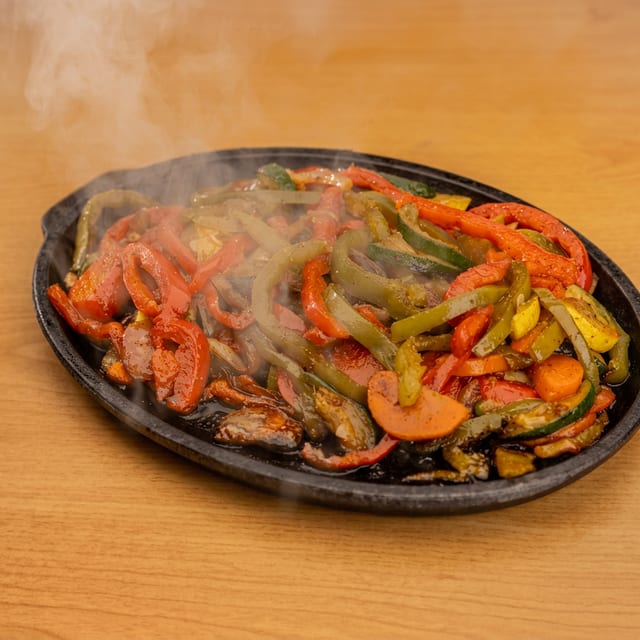 Veggie Fajita with Corn Tortillas.