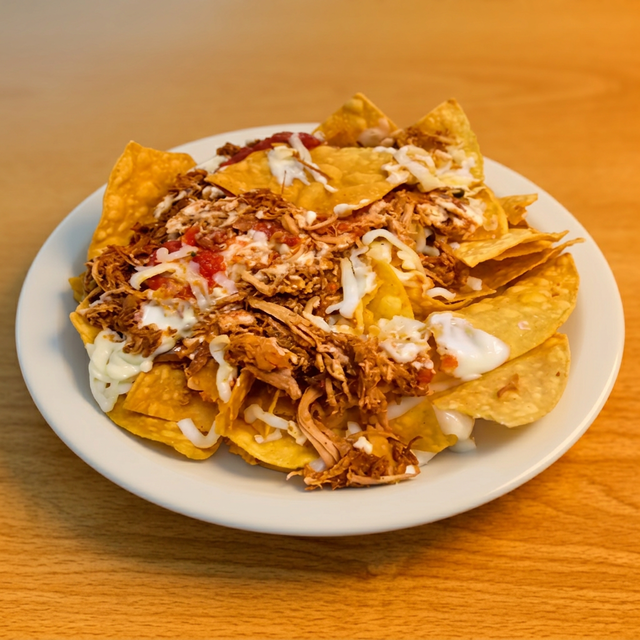 Nachos Fajita with Chicken.